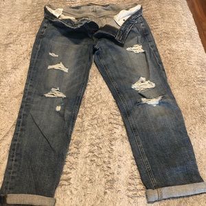 Joe’s Jeans slim crop distressed jeans
